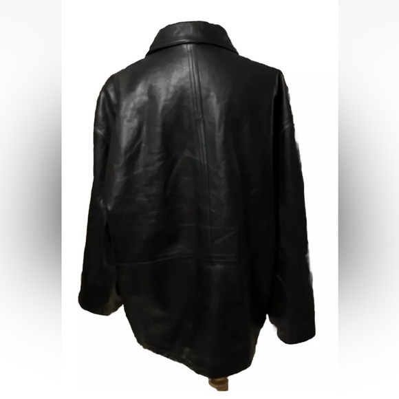 Member’s Only Black Leather Jacket, Men’s Size XL, Very Good Condition - Picture 2 of 3